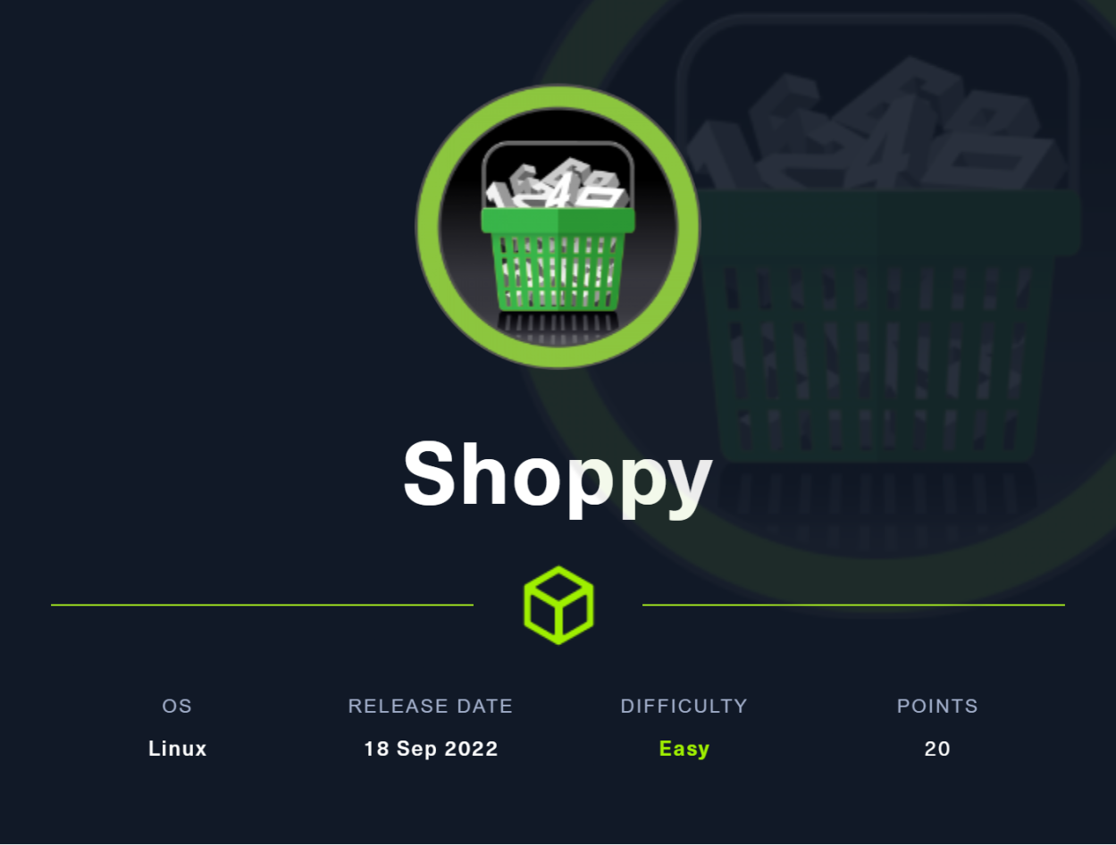 HackTheBox Writeup – Shoppy Machines Easy